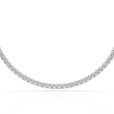 15.86 CT Round Brilliant Riviere Lab Diamond Necklace