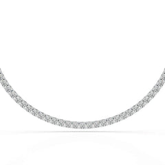 15.86 CT Round Brilliant Riviere Lab Diamond Necklace