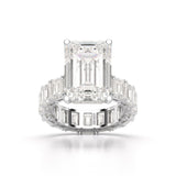 18.42 CT Emerald Cut Lab Diamond Solitaire Ring