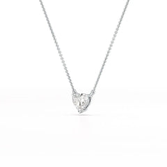 1 Ct Lab Grown Diamond Heart Pendant