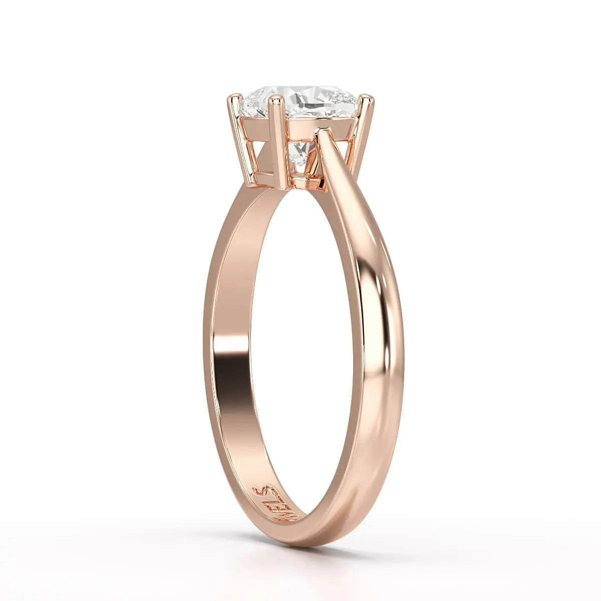 1 CT Cushion Cut Lab Diamond Solitaire Ring Jama Jewels