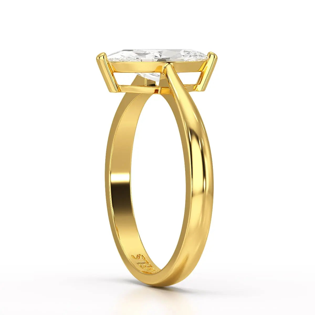1 CT Marquise Cut Lab Diamond Solitaire Ring Jama Jewels