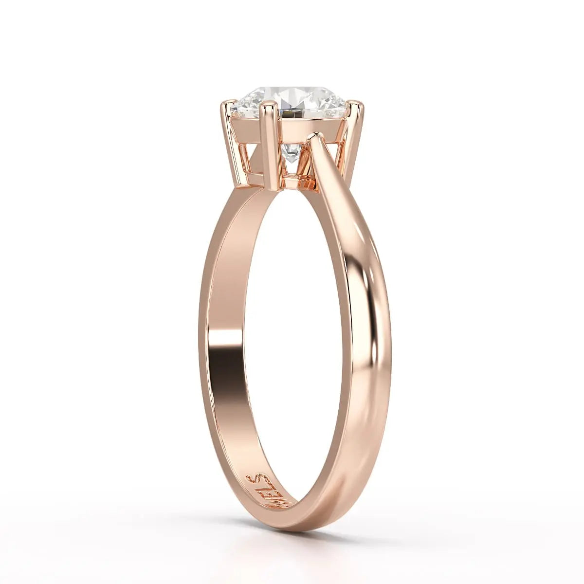 1 CT Round Cut Solitaire Lab Diamond Ring Jama Jewels