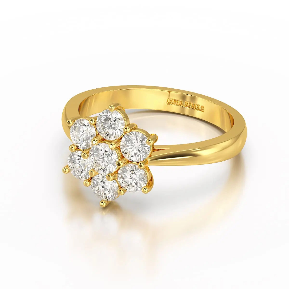 1 Carat Round Cut Lab Diamond Ring Jama Jewels