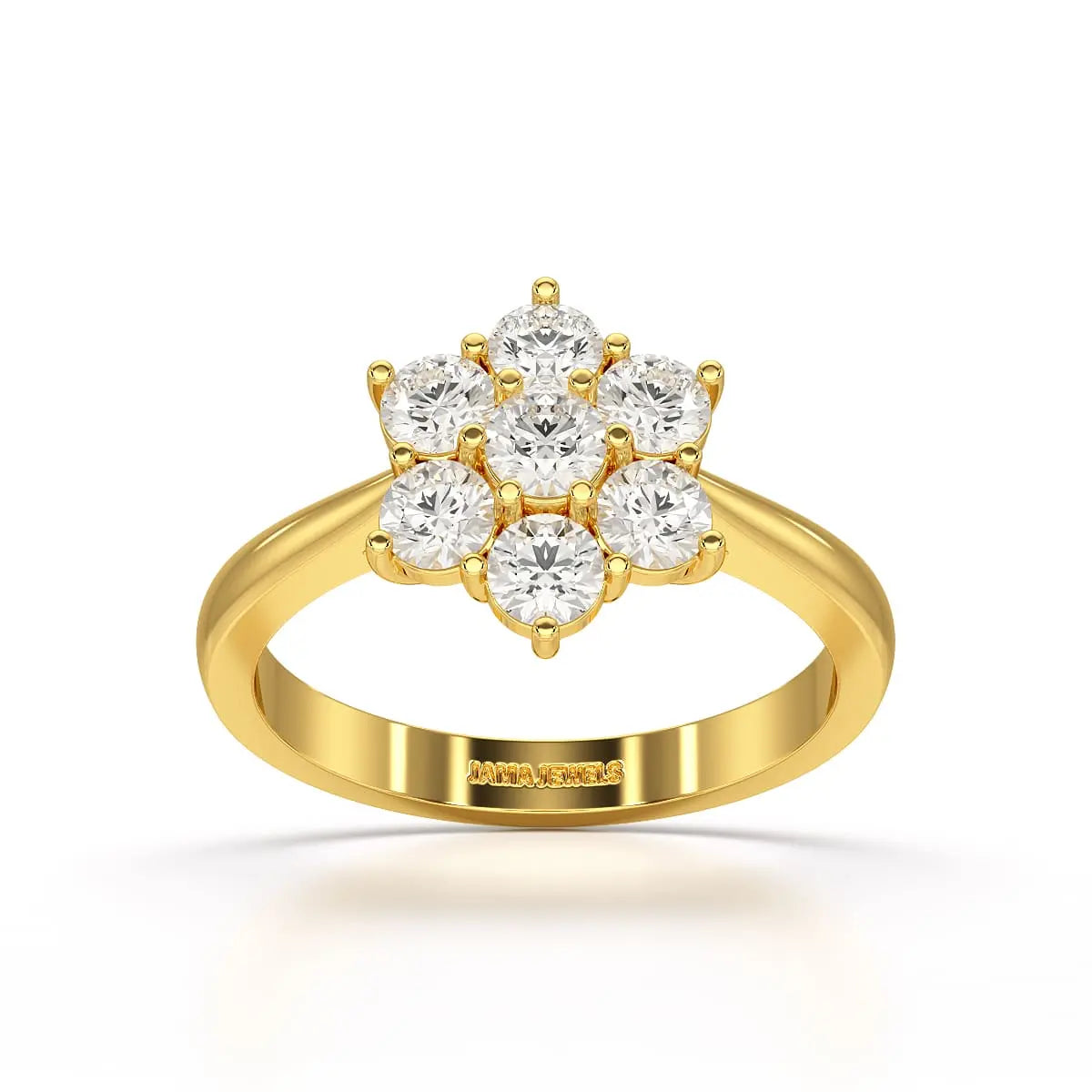 1 Carat Round Cut Lab Diamond Ring Jama Jewels