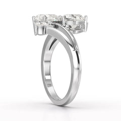 2.04 CT Heart Cut Lab Diamond Ring Jama Jewels