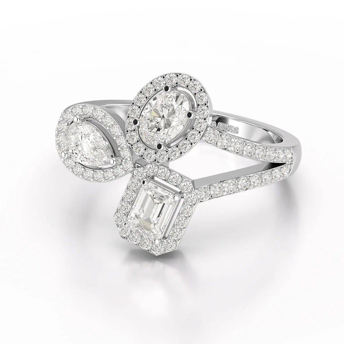 2.23 CT Lab Diamond Halo Ring