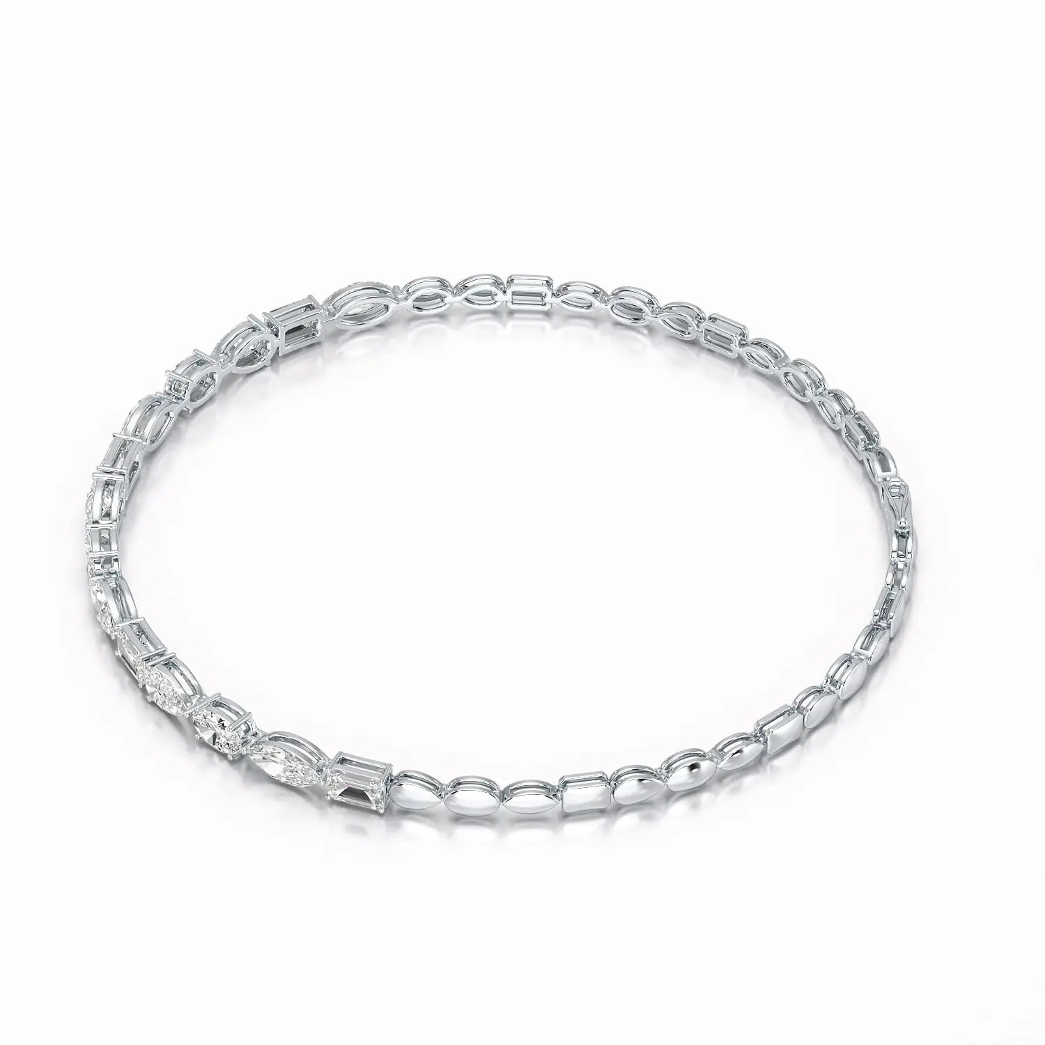 2.23 CT Multi Shape Simple Wear Bracelet
