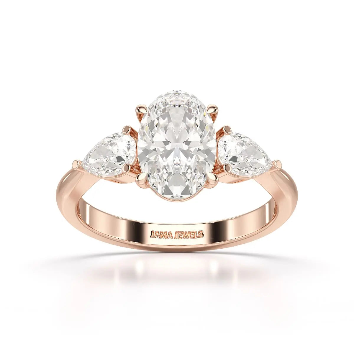 2.2 CT Three Stone Lab Diamond Ring