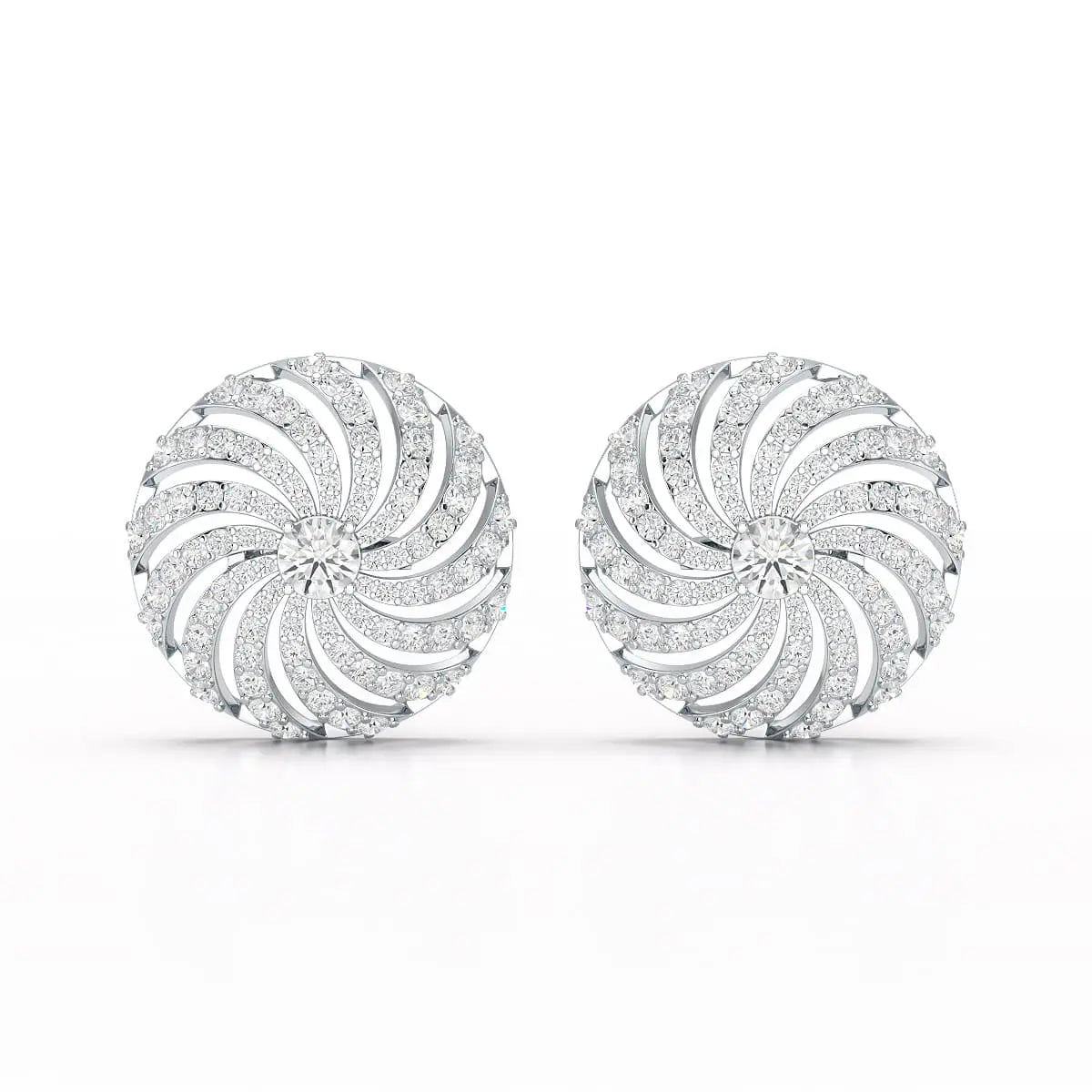 2.33 CT Round Cut Lab Diamond Earring and Pendant Set