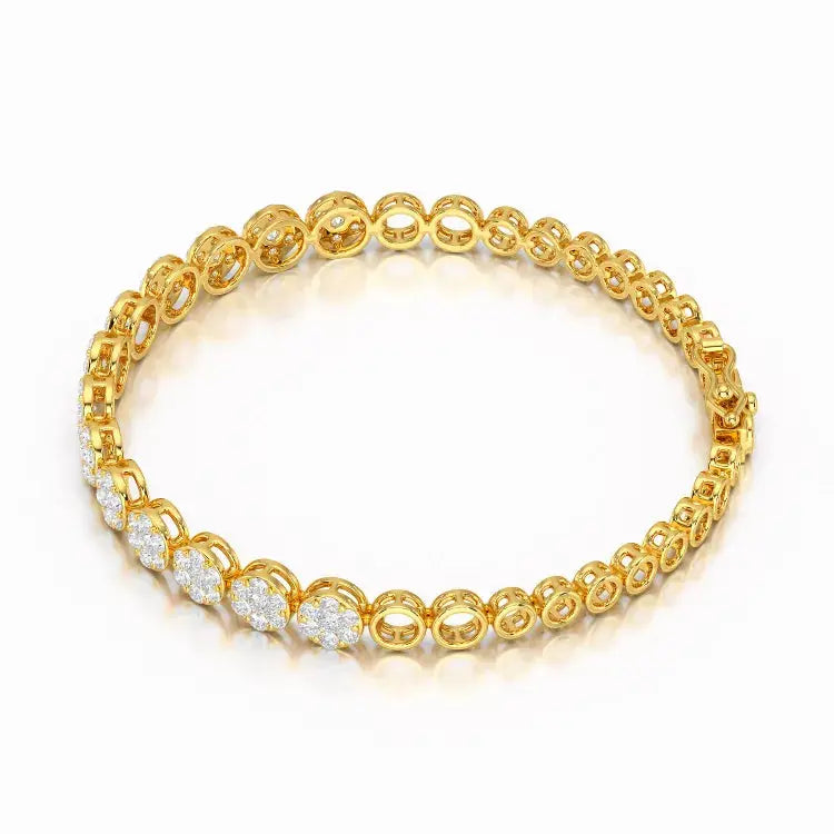 2.49 CT 18KT Lab Diamond Women's Bracelet