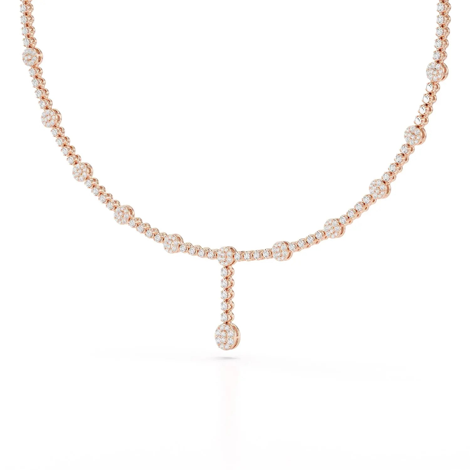 2.4 CT Lab Diamond Drop Necklace Jama Jewels