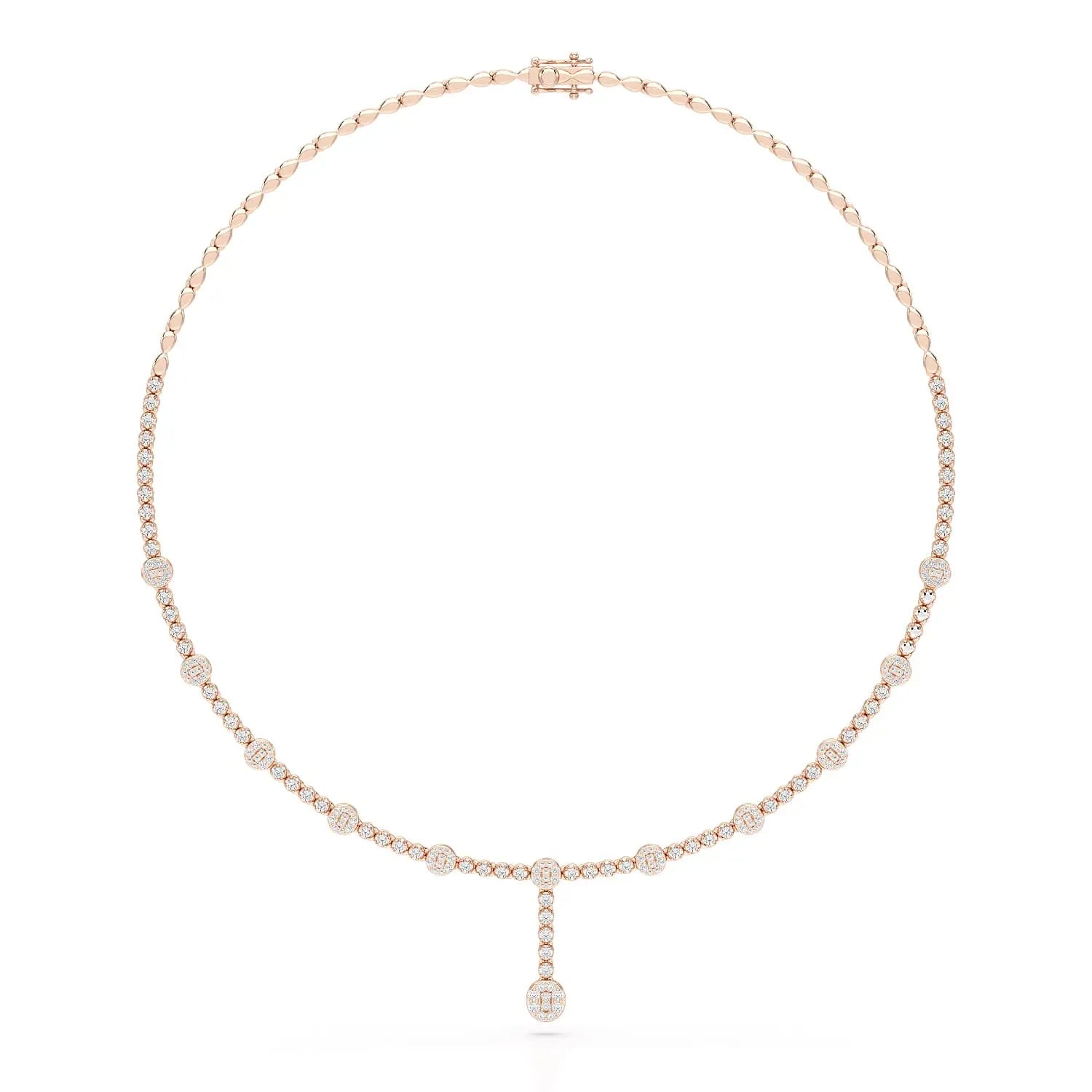 2.4 CT Lab Diamond Drop Necklace Jama Jewels
