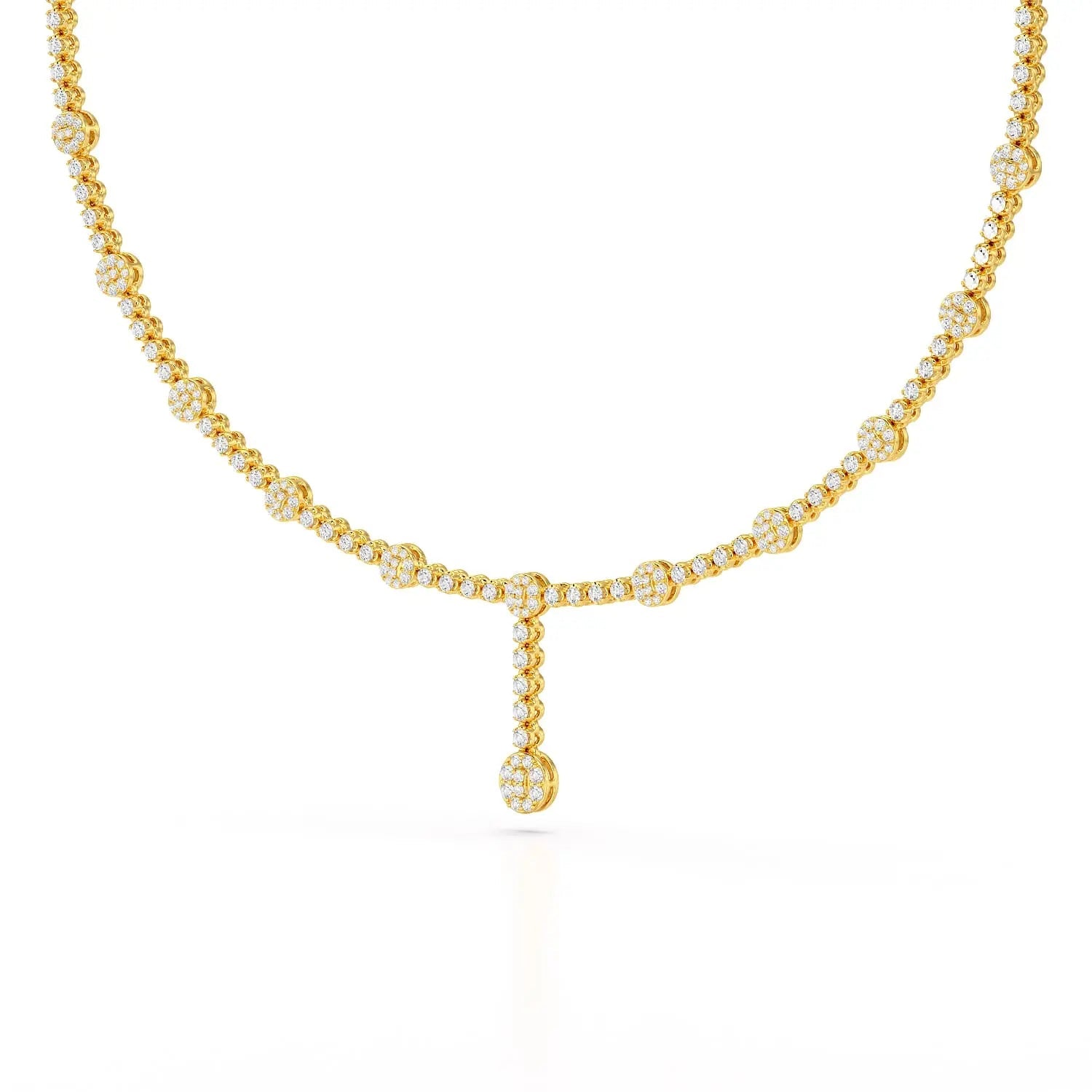 2.4 CT Lab Diamond Drop Necklace Jama Jewels