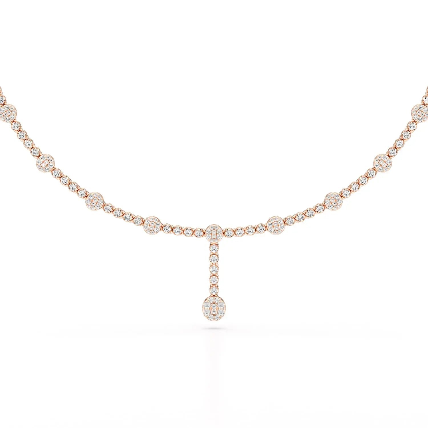 2.4 CT Lab Diamond Drop Necklace Jama Jewels