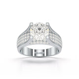 2.6 CT Round Cut Lab Diamond Engagement Ring