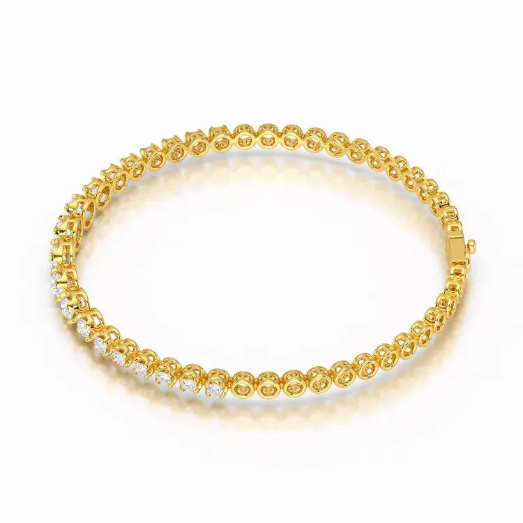 2.84 CT Round Cut Lab Diamond Tennis Bracelet Jama Jewels