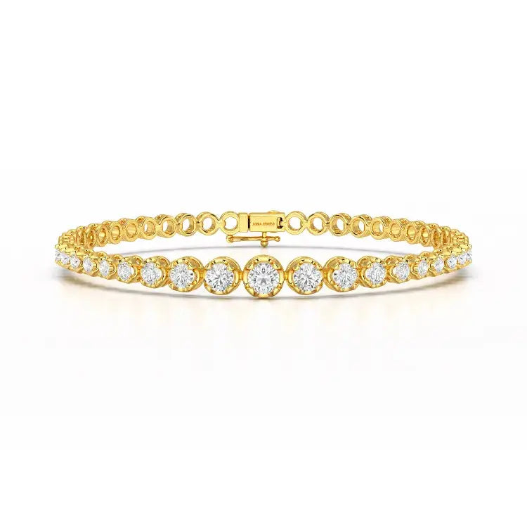 2.84 CT Round Cut Lab Diamond Tennis Bracelet Jama Jewels