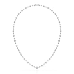 23.28 CT Lab Diamond Round Necklace Jama Jewels