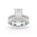6.24 CT Classic Emerald Cut Lab Diamond Ring