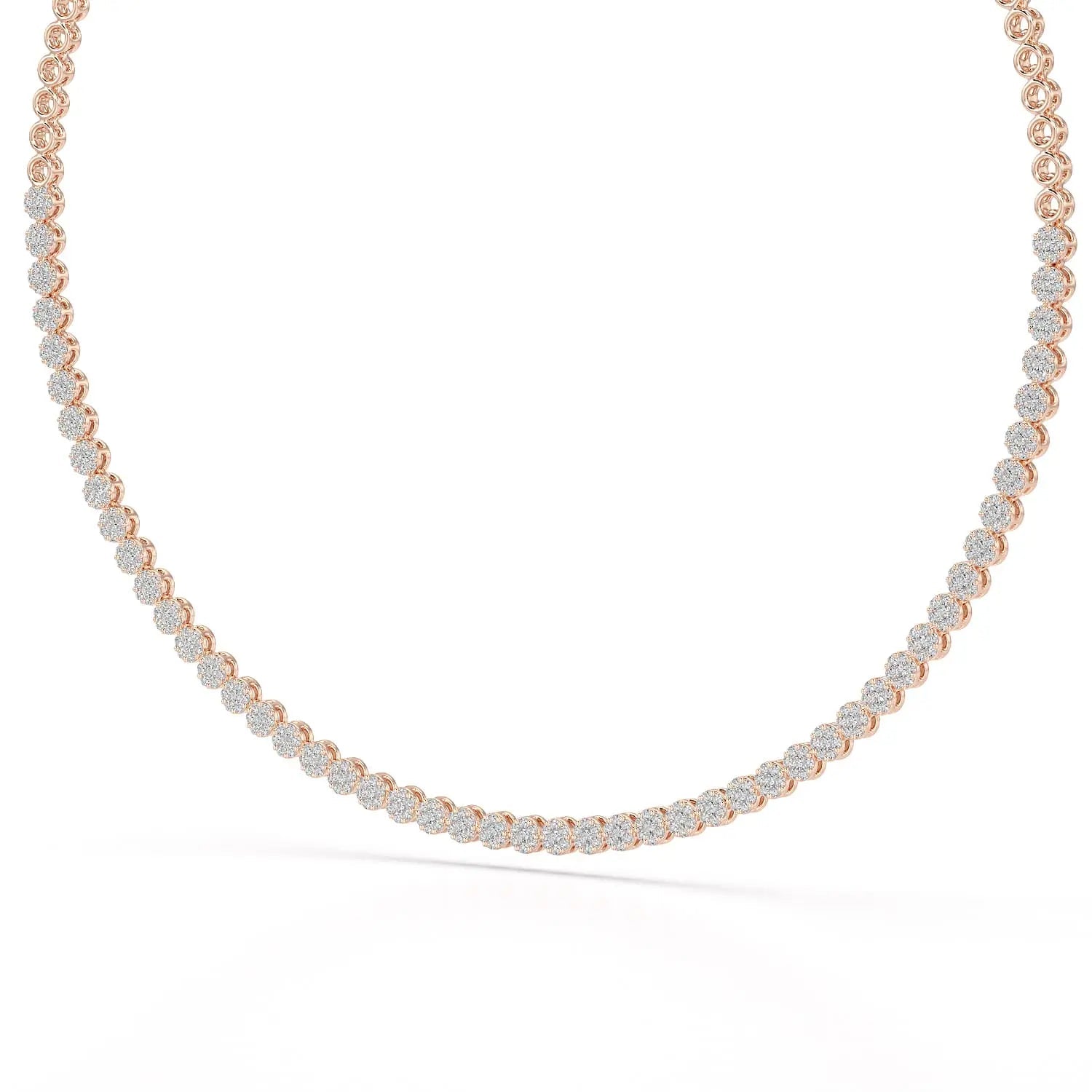3.8 CT Lab Diamond Tennis Necklace Jama Jewels