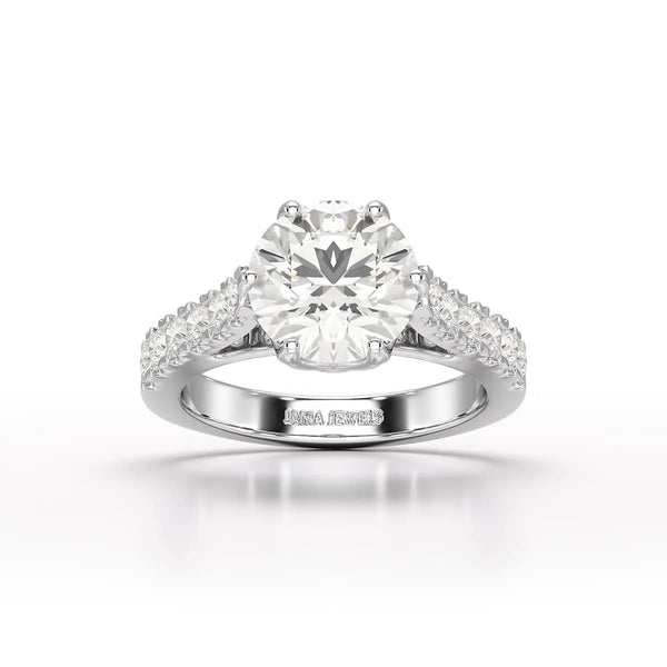 3.62 Carat Lab Diamond Engagement Ring