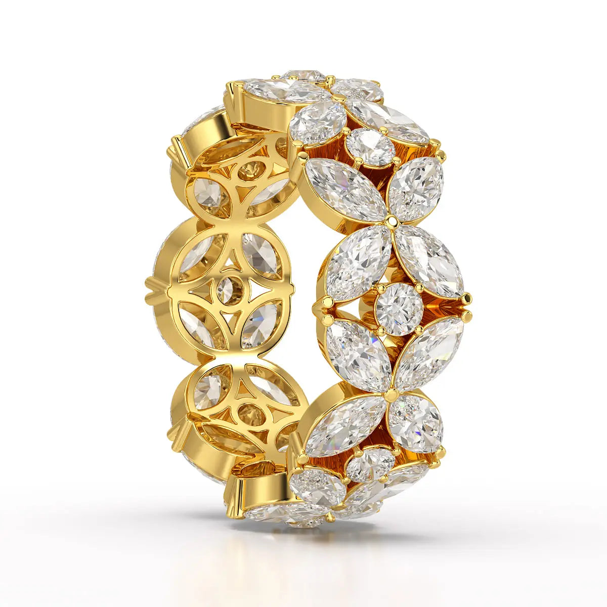 3.68 CT Marquise Cut Lab Diamond Ring Jama Jewels