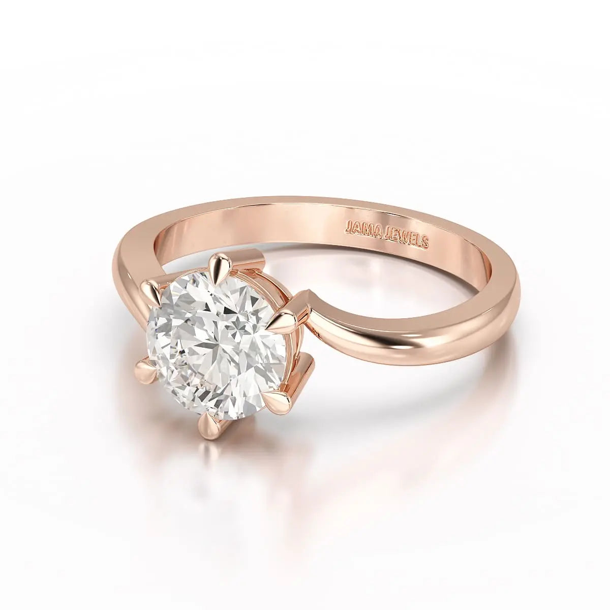 3 CT Lab Diamond Classic Solitaire Ring Jama Jewels