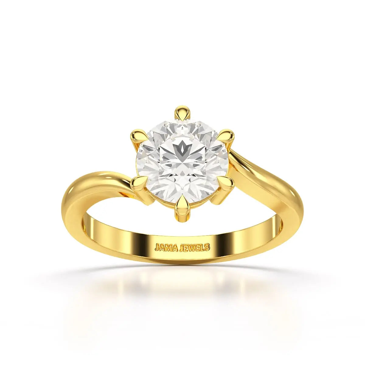 3 CT Lab Diamond Classic Solitaire Ring Jama Jewels