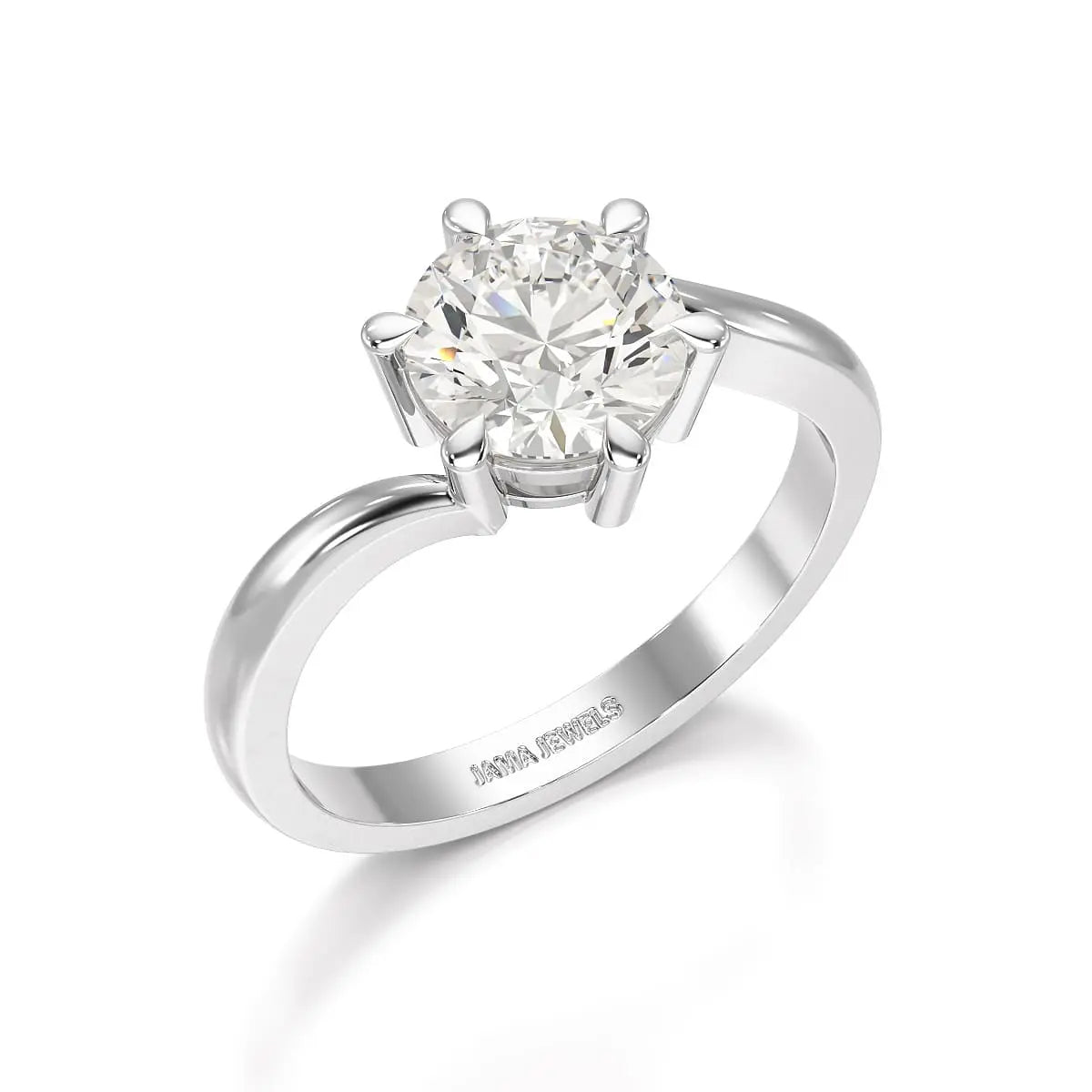 3 CT Lab Diamond Classic Solitaire Ring Jama Jewels