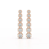 3 CT Lab Diamond Bridal Drop Dangle Earrings - Jama Jewels 