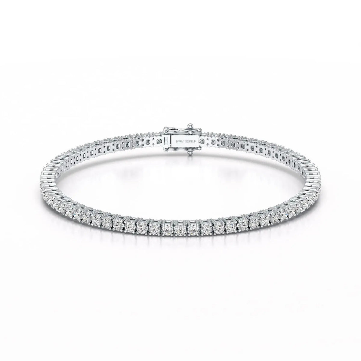4.5 CT Round cut Lab Diamond Tennis Bracelet
