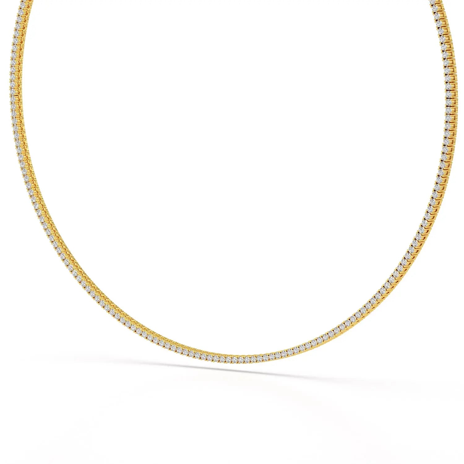 4.61 Carat Diamond Line Necklace