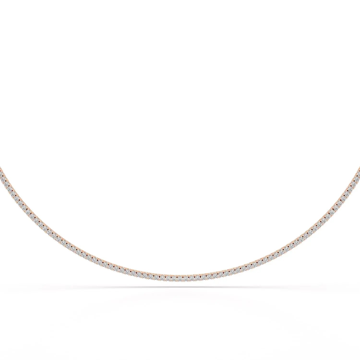 4.61 Carat Diamond Line Necklace