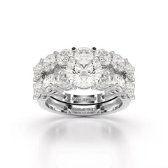 4.82 CT Lab Diamond Round Cut Ring Jama Jewels