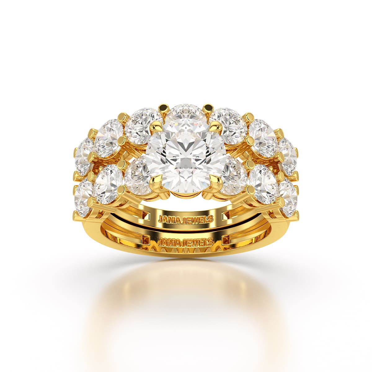 4.64 CT Lab Diamond Round Cut Ring