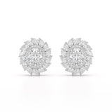 4.85 CT Lab Diamond Multi Shape Stud Earrings