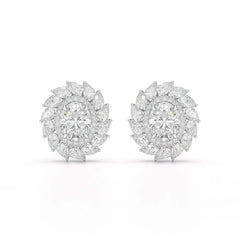 4.85 CT Lab Diamond Multi Shape Stud Earrings Jama Jewels