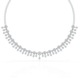 Round Cut Lab Grown Diamond 4.96 CT Elegant Choker Necklace