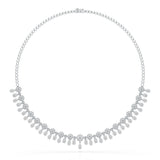 Round Cut Lab Grown Diamond 4.96 CT Elegant Choker Necklace
