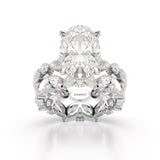 6.5 CT Oval and Marquise Cut Lab Diamond Ring