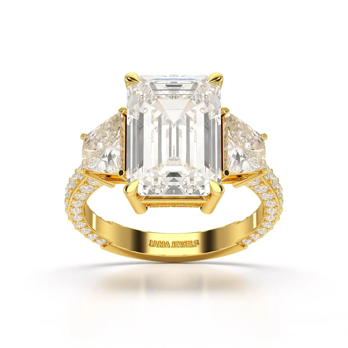 7.8 CT Three Stone Lab Diamond Ring