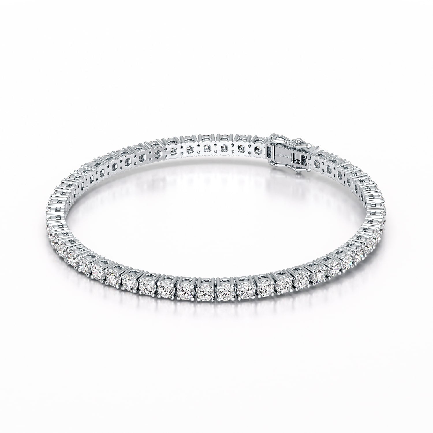 7 CT Round cut Lab Diamond Tennis Bracelet