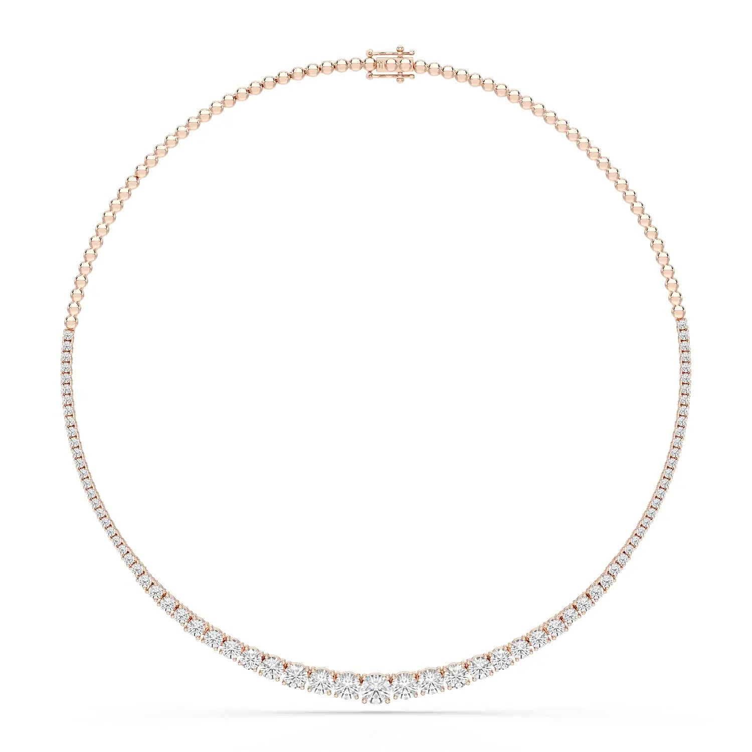 9.35 Carat Lab-Grown Diamond Riviere Necklace - Jama Jewels 