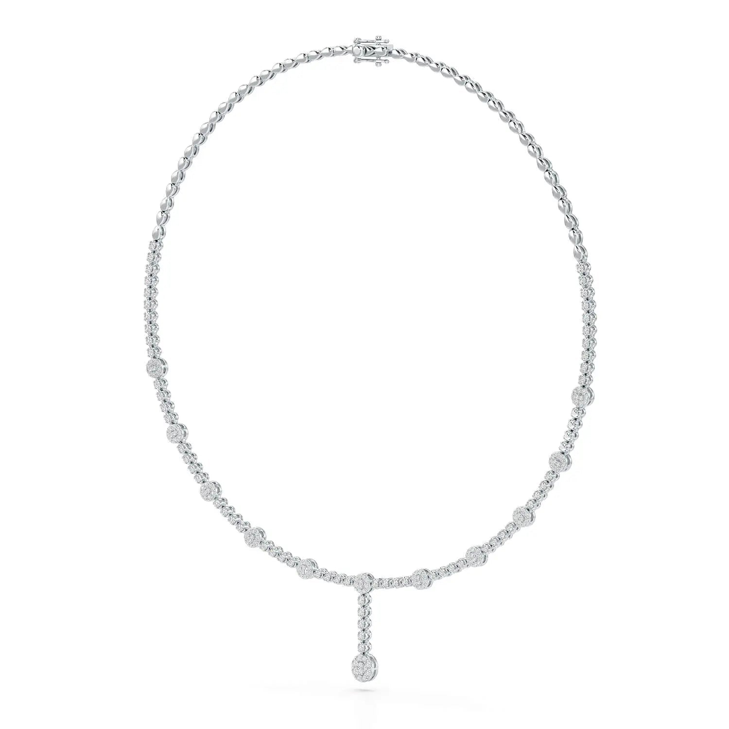 2.4 CT Lab Diamond Drop Necklace Jama Jewels
