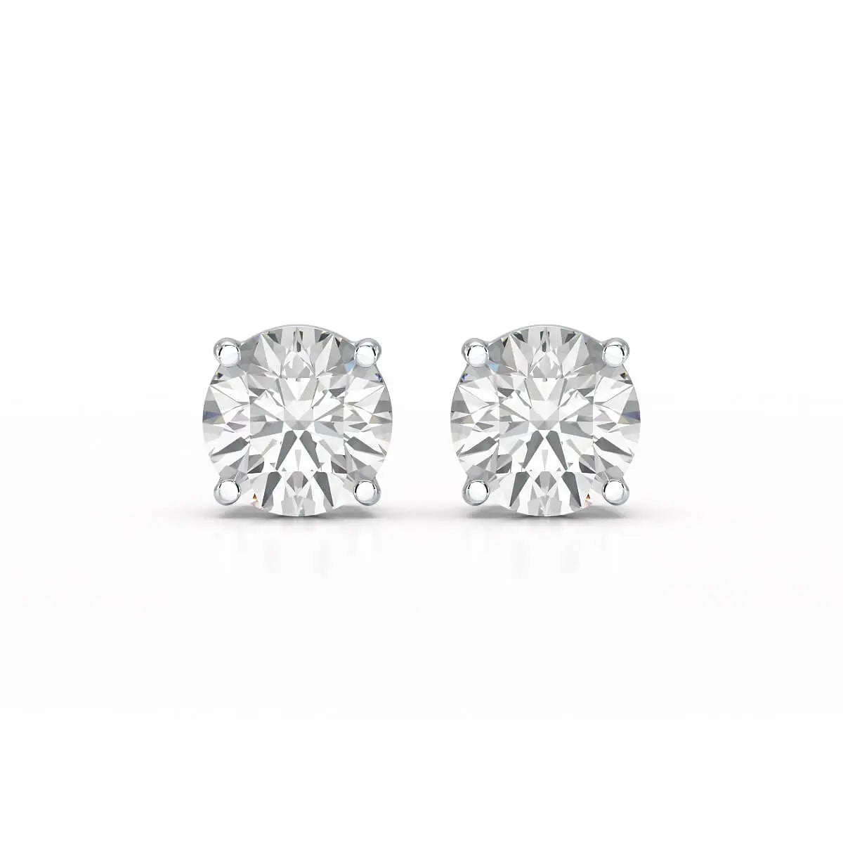 6.03 CT Lab Grown Diamond Round Earring