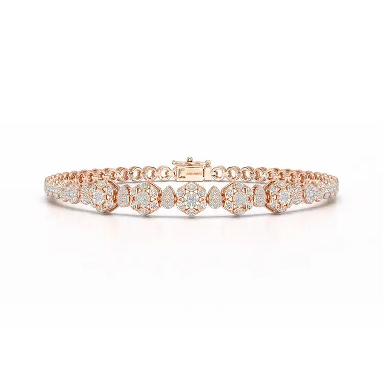 Exquisite 1.15 CT Lab Created Diamond Bracelet