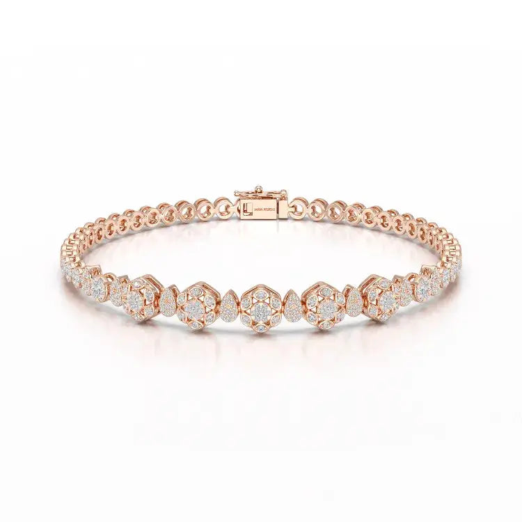 Exquisite 1.15 CT Lab Created Diamond Bracelet
