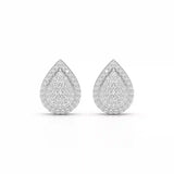 0.82 CT Lab Diamond Pear Shape Stud Earrings