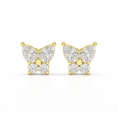 1.50 CT Butterfly Shape Lab Diamond Stud Earring Jama Jewels